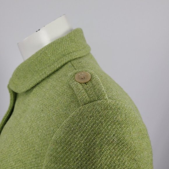Banana Republic Green Wool Military Inspired Jacket Size S - Picture 8 of 16